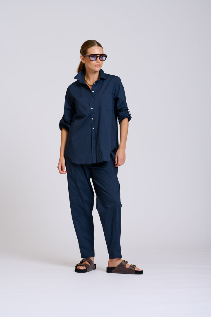 Shirty | The Girlfriend Relaxed Shirt | French Navy