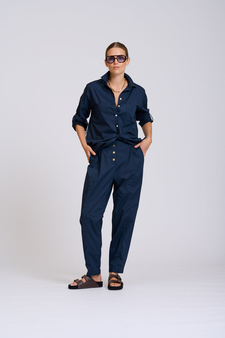 Shirty | The Girlfriend Relaxed Shirt | French Navy