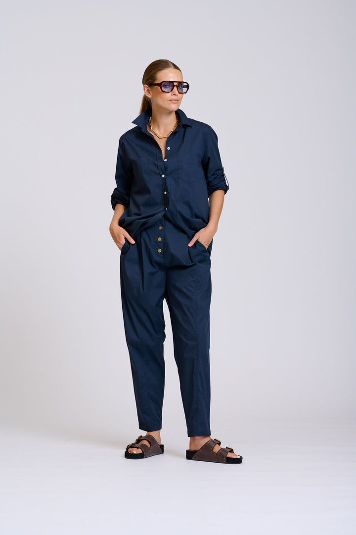 Shirty | The Girlfriend Relaxed Shirt | French Navy