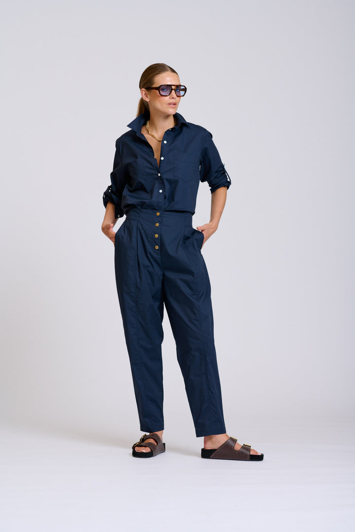 Shirty | The Girlfriend Relaxed Shirt | French Navy