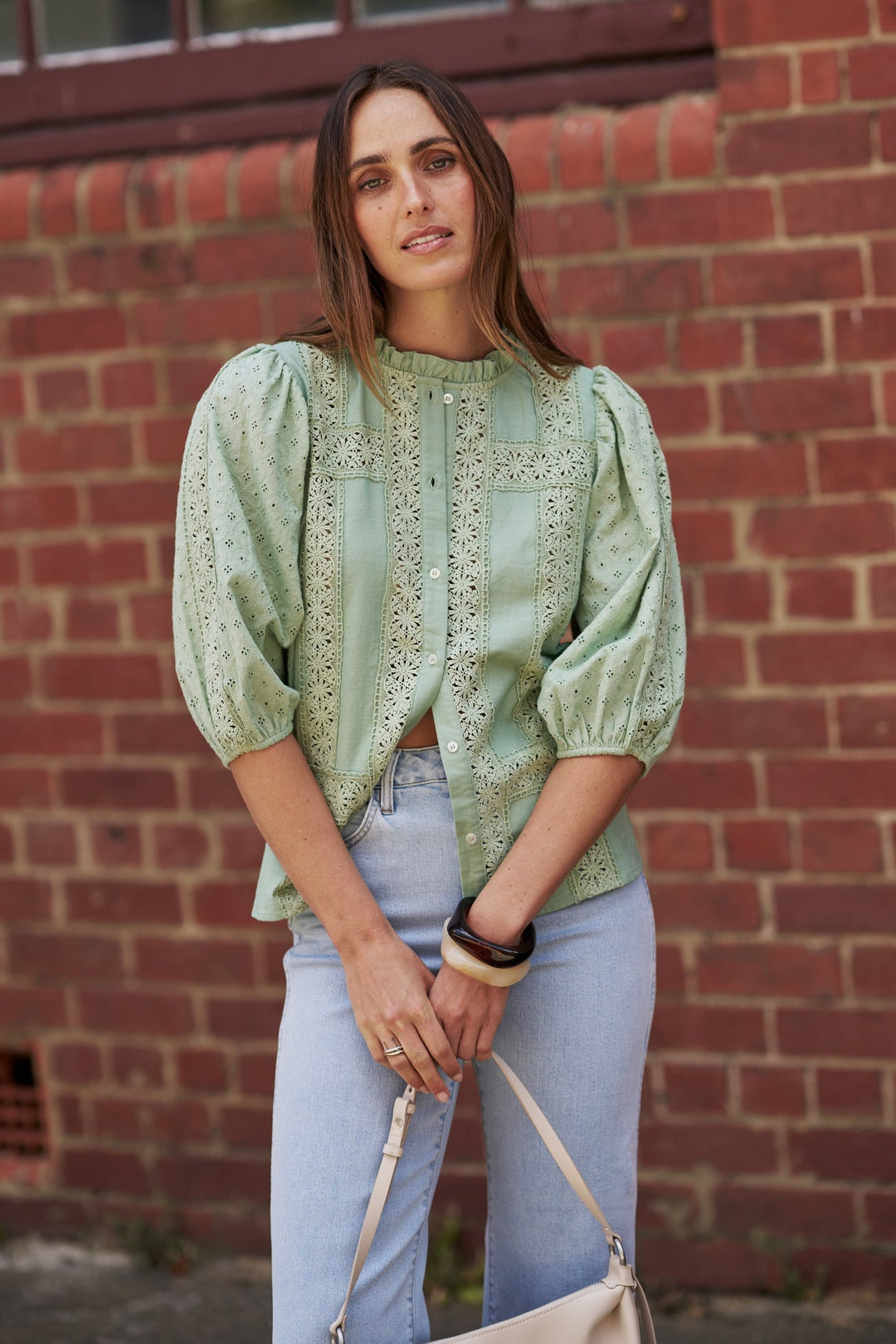 KIREINA | Isabella Shirt - Grape Green