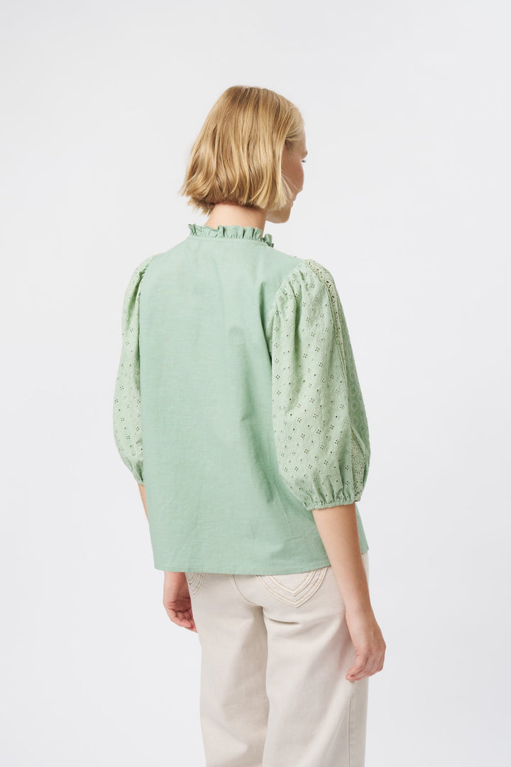 KIREINA | Isabella Shirt - Grape Green