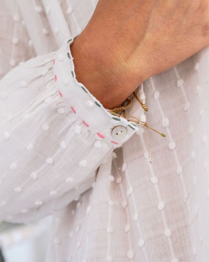 Mandalay Designs | Dolby Bell Shirt - White