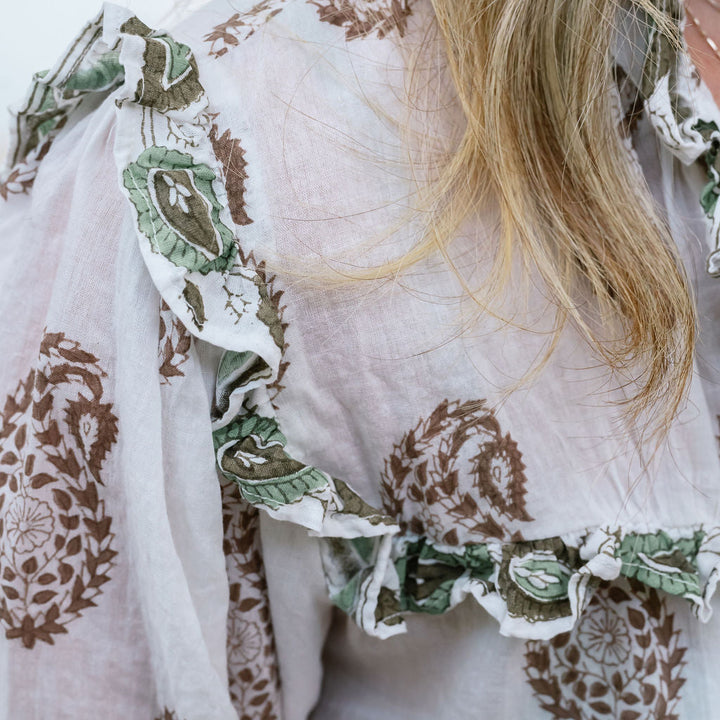 Mandalay Designs | Paisley Shirt - White Multi