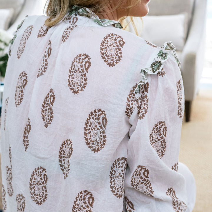 Mandalay Designs | Paisley Shirt - White Multi