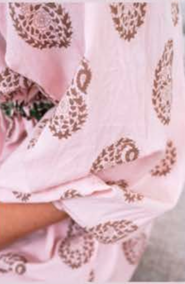 Mandalay Designs | Paisley Shirt - Peachskin