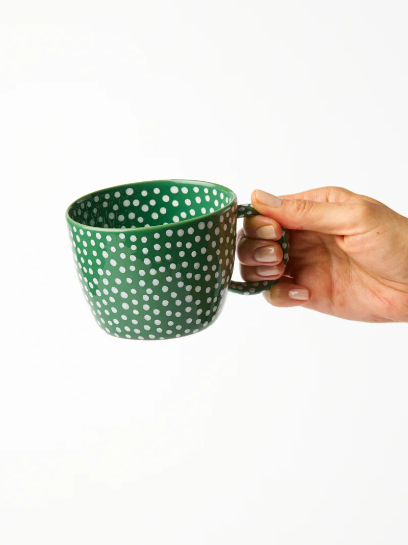 Jones & Co - Green Sprinkle mug