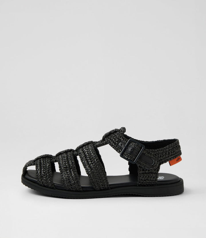 Sandal Fisherman Weave Black