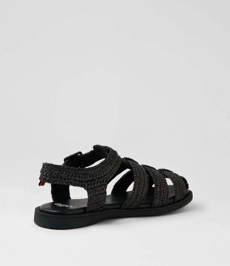 Sandal Fisherman Weave Black