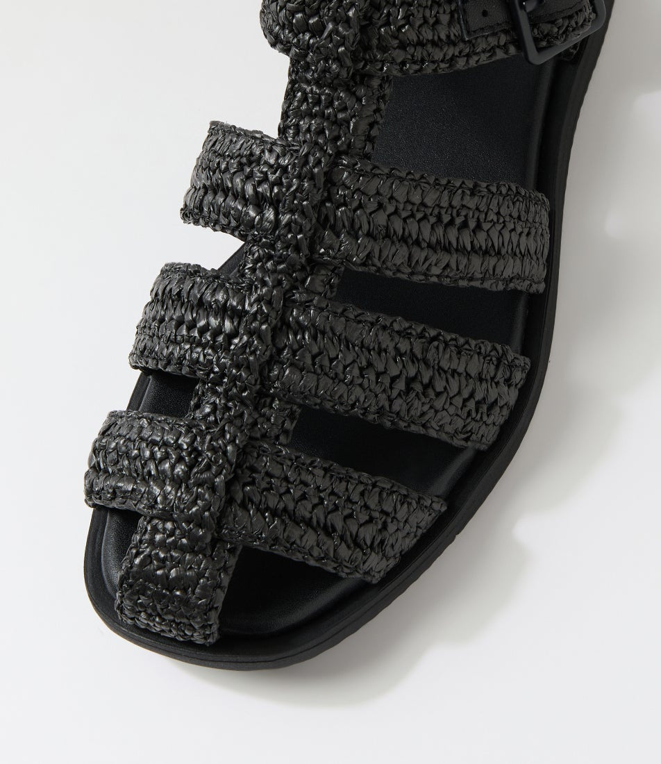 Sandal Fisherman Weave Black