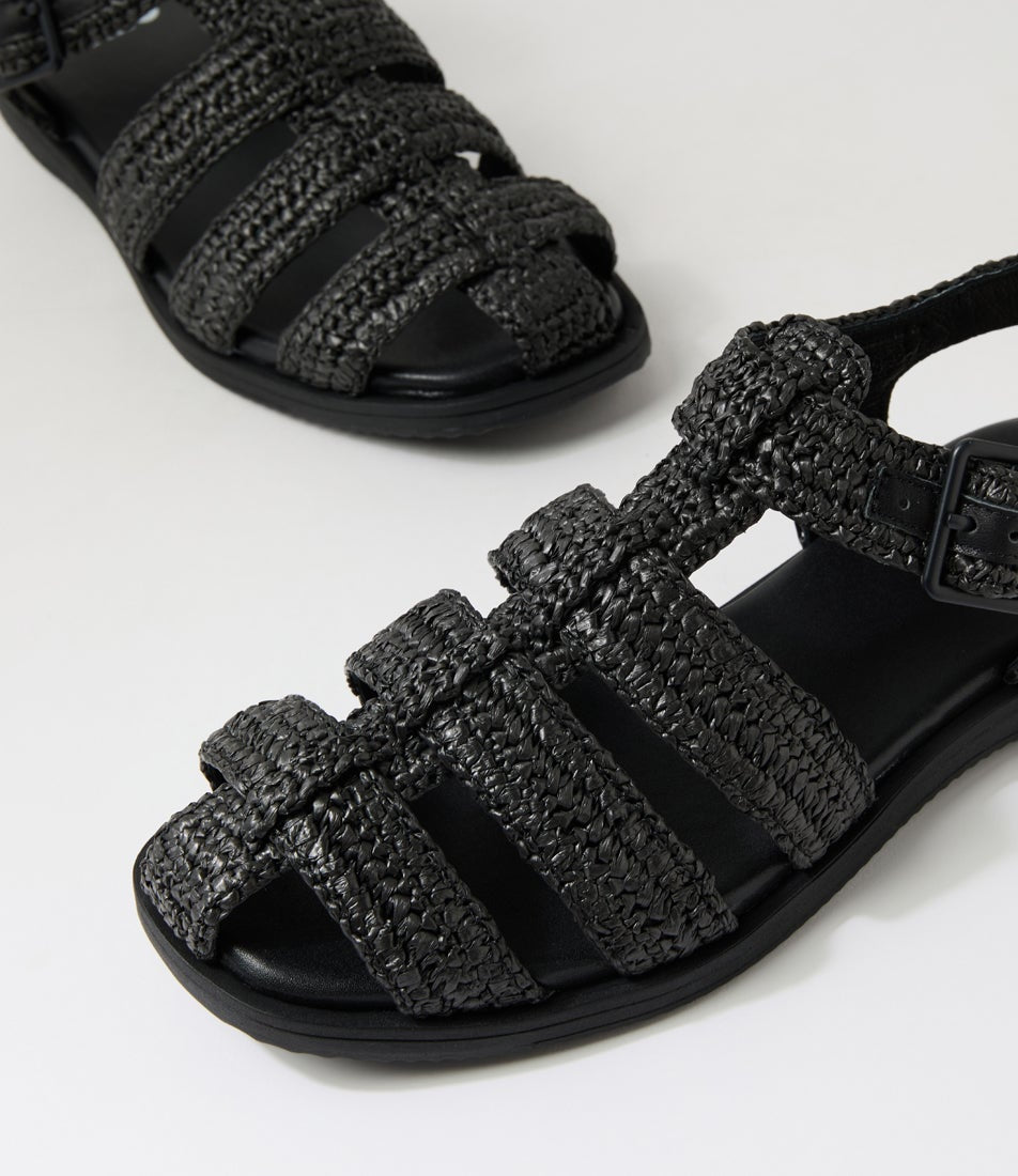 Sandal Fisherman Weave Black