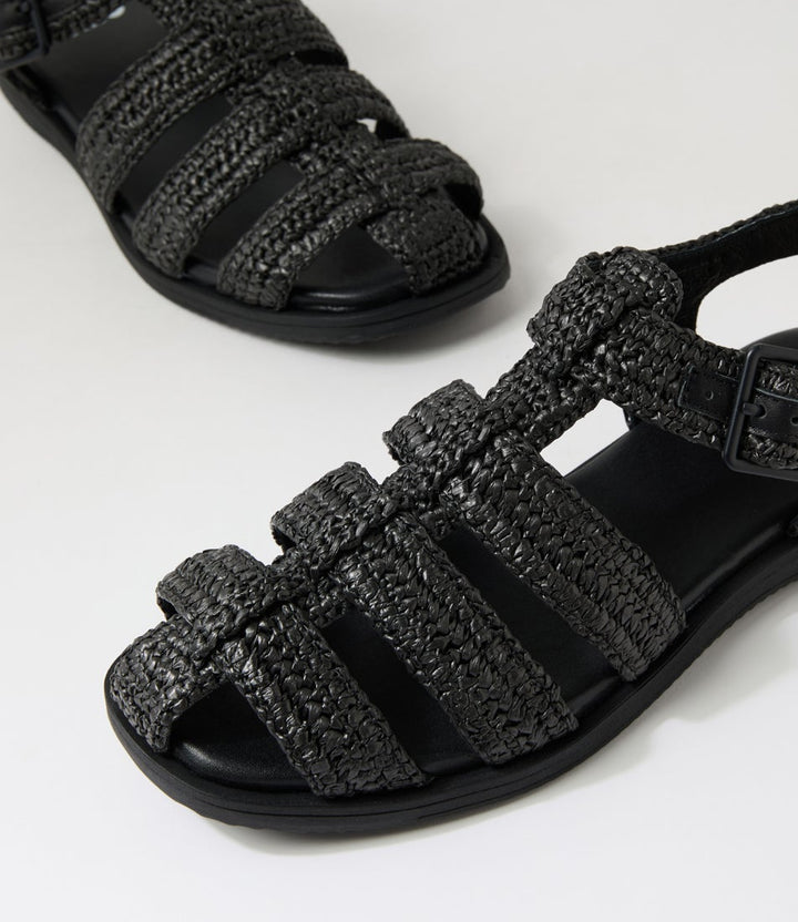 Sandal Fisherman Weave Black