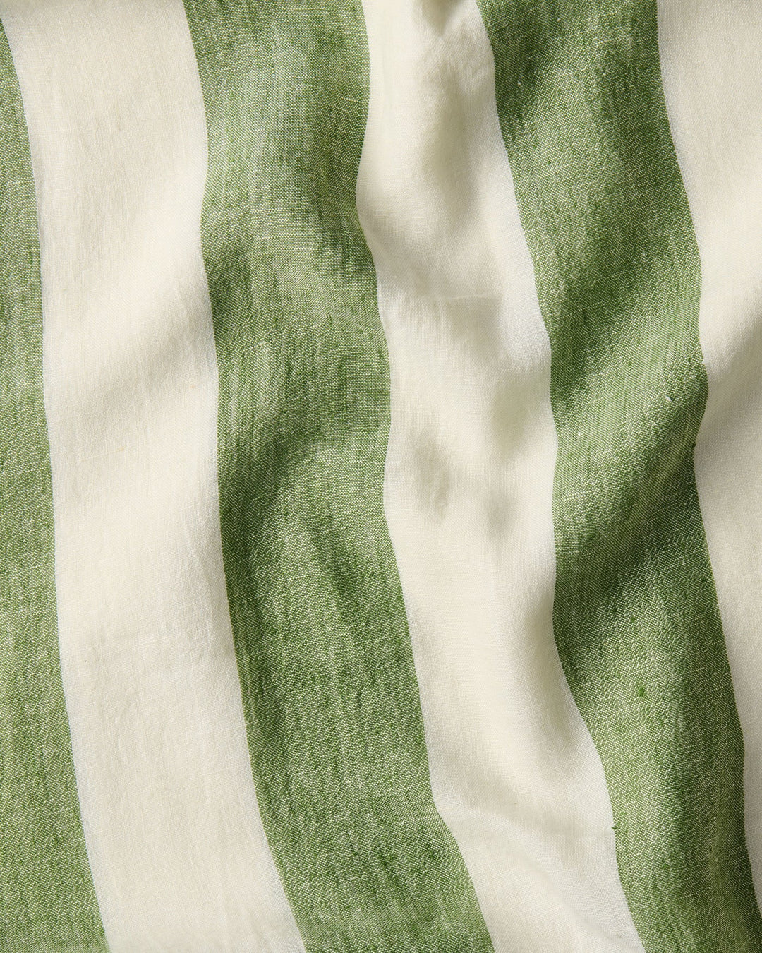 Kip & Co | MOSS STRIPE TABLECLOTH | Large Rectangular 8-10 seater