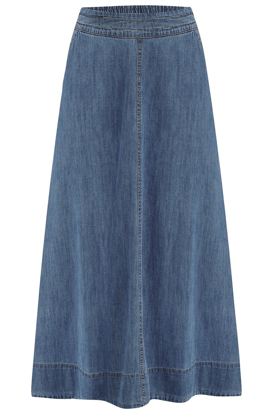 ORIANNA SKIRT - MID BLUE DENIM