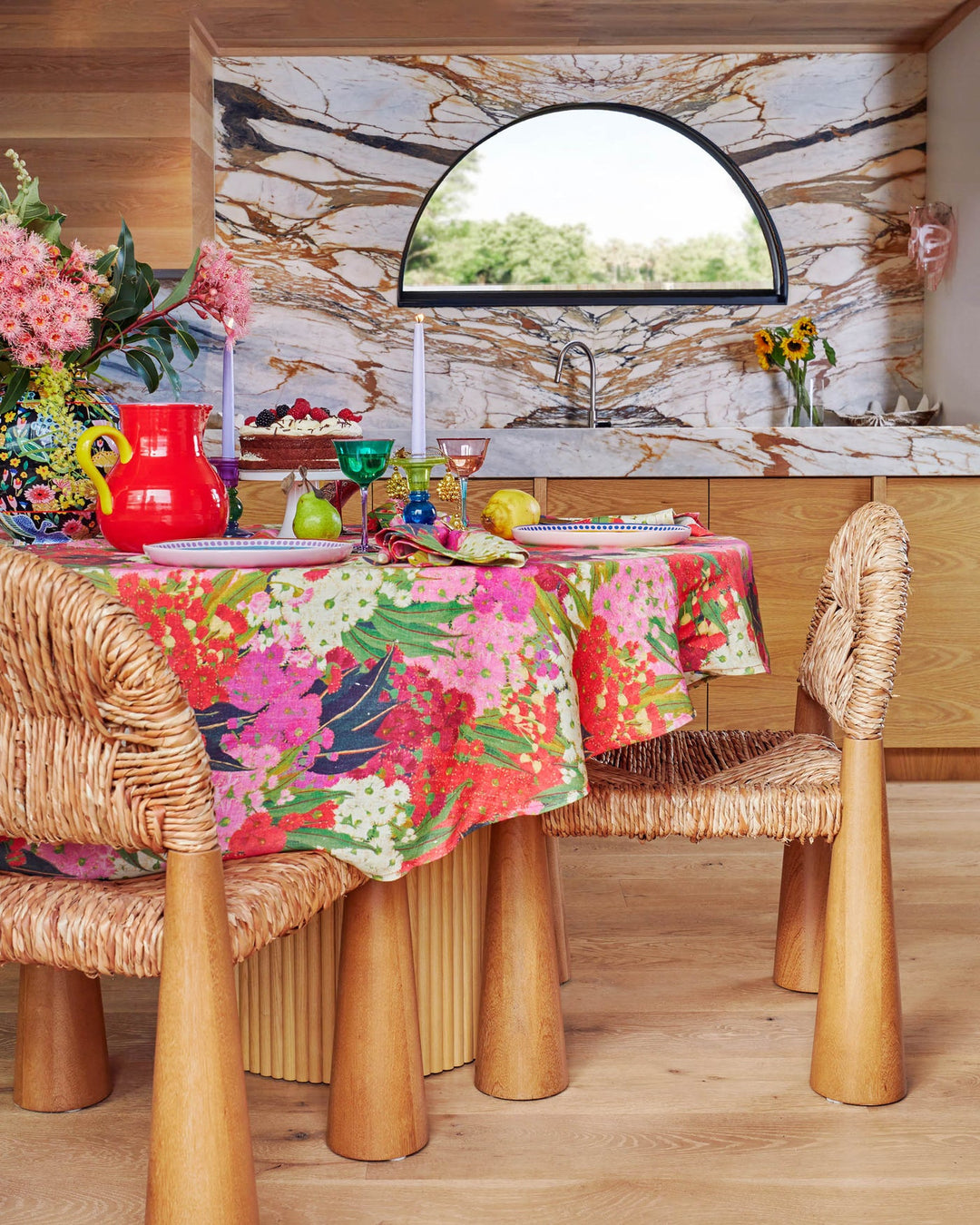 KIP & CO | AUSTRALIAN BUSH BLOSSOM 4P NAPKIN SET  | ONE SIZE