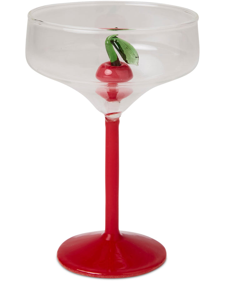 KIP & CO | CHERRY ON TOP MARGARITA GLASS 2P SET