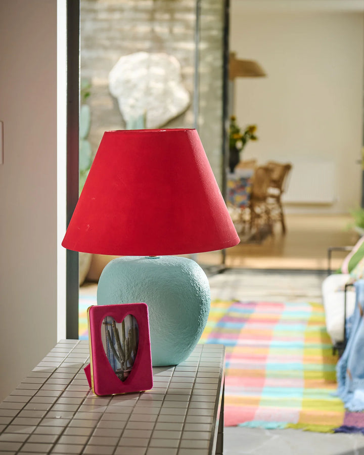 Kip & Co I Desert Pink Hear velvet photo frame