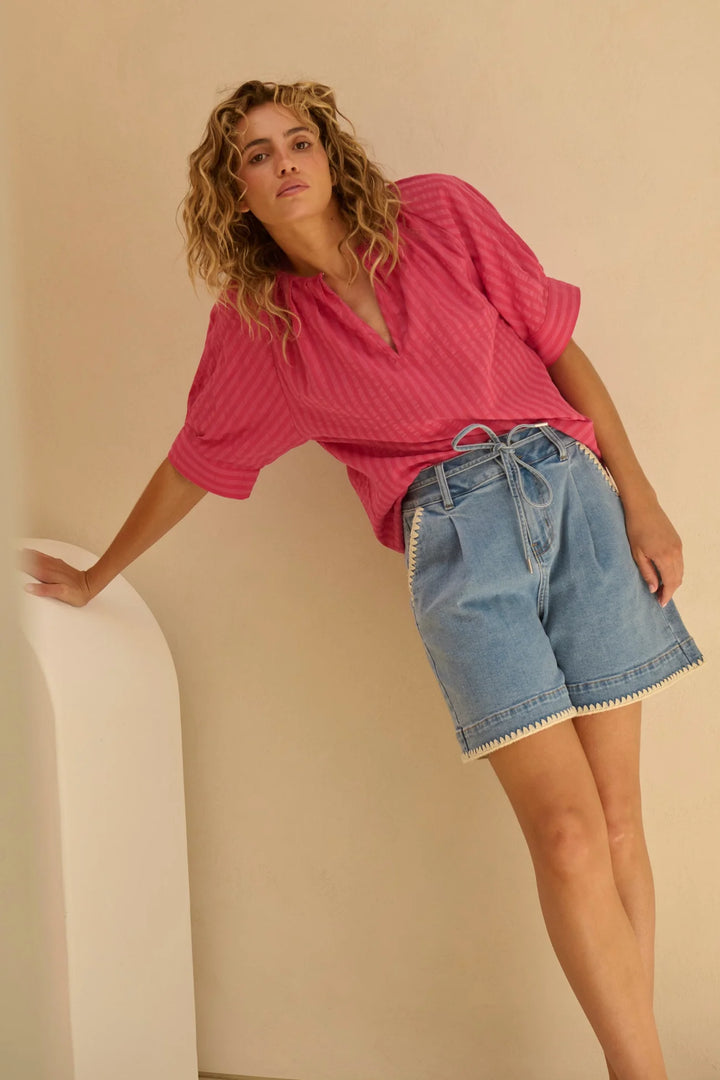 Kireina I Abigail Short | 70’s Blue