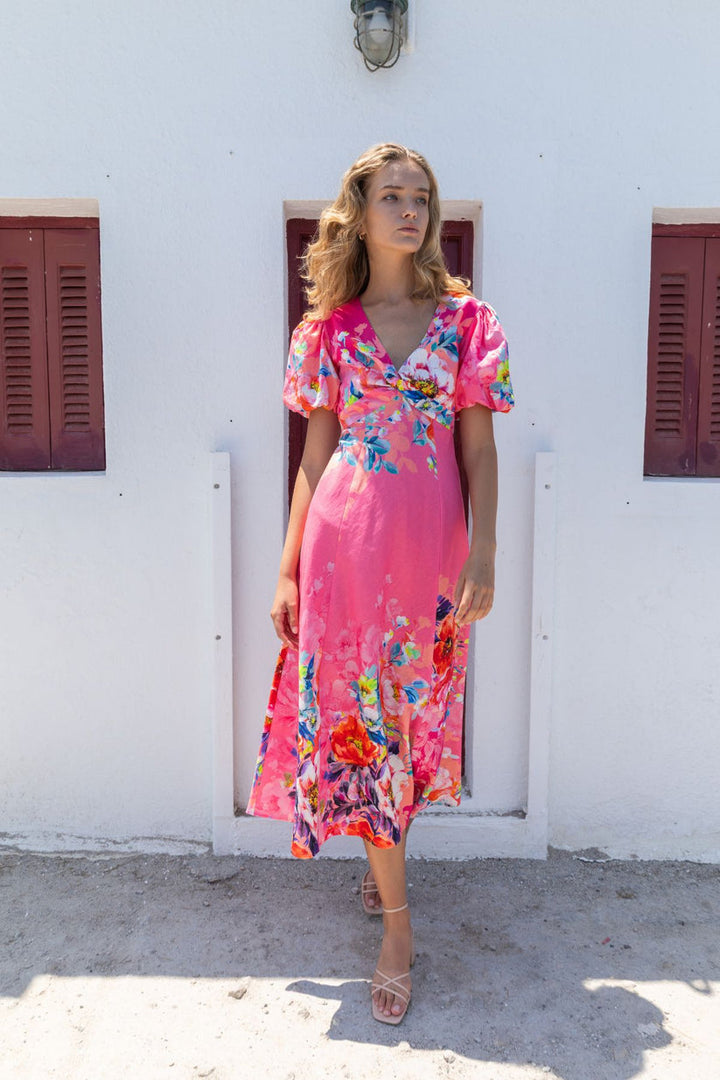 Kachel |  ARIANNA MAXI DRESS | VIVID PETALS