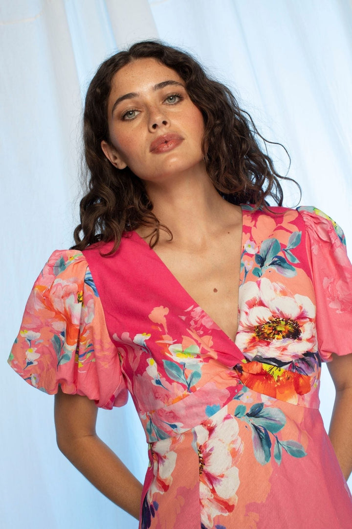 Kachel |  ARIANNA MAXI DRESS | VIVID PETALS