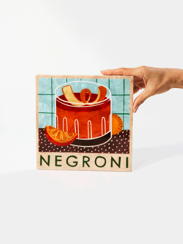Jones and Co I HAPPY HOUR NEGRONI TILE - Dutch Hideout