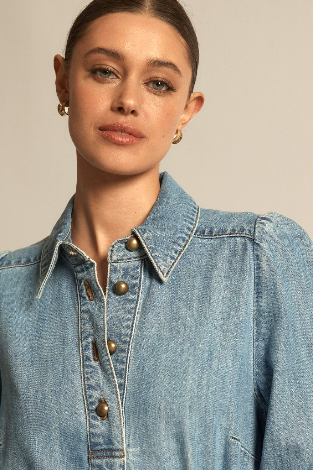 Zoe Kratzmann | Opal dress | light denim - Dutch Hideout