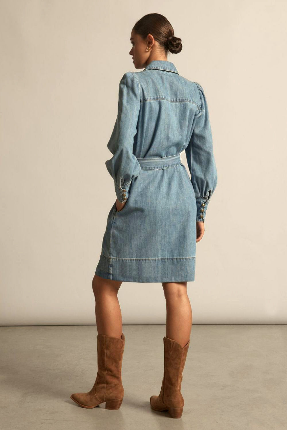 Zoe Kratzmann | Opal dress | light denim - Dutch Hideout