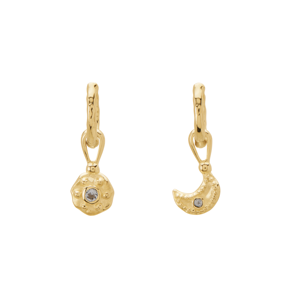 MURKANI | Night Sky Huggies | Yellow Gold Plated - Dutch Hideout