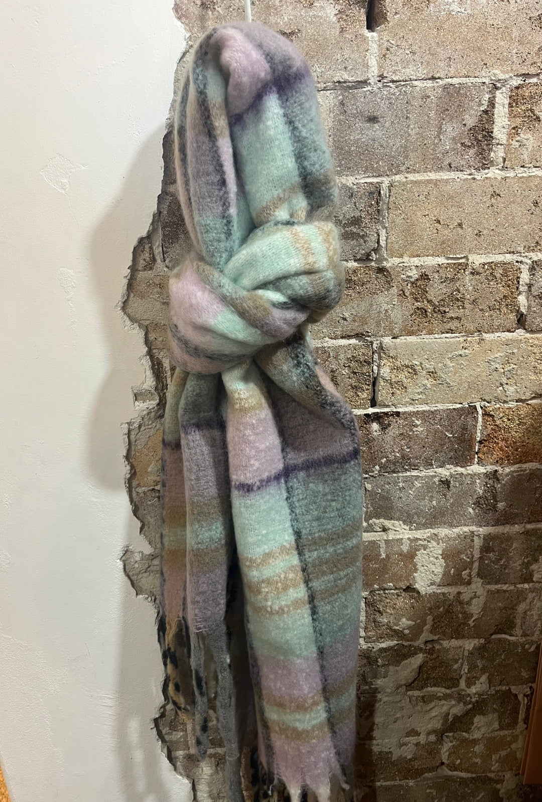 Winter Scarf I Mint green & Lilac - Dutch Hideout