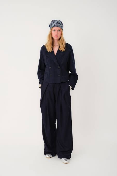 Lollys Laundry | ZolaLL Pants | Dark Blue - Dutch Hideout