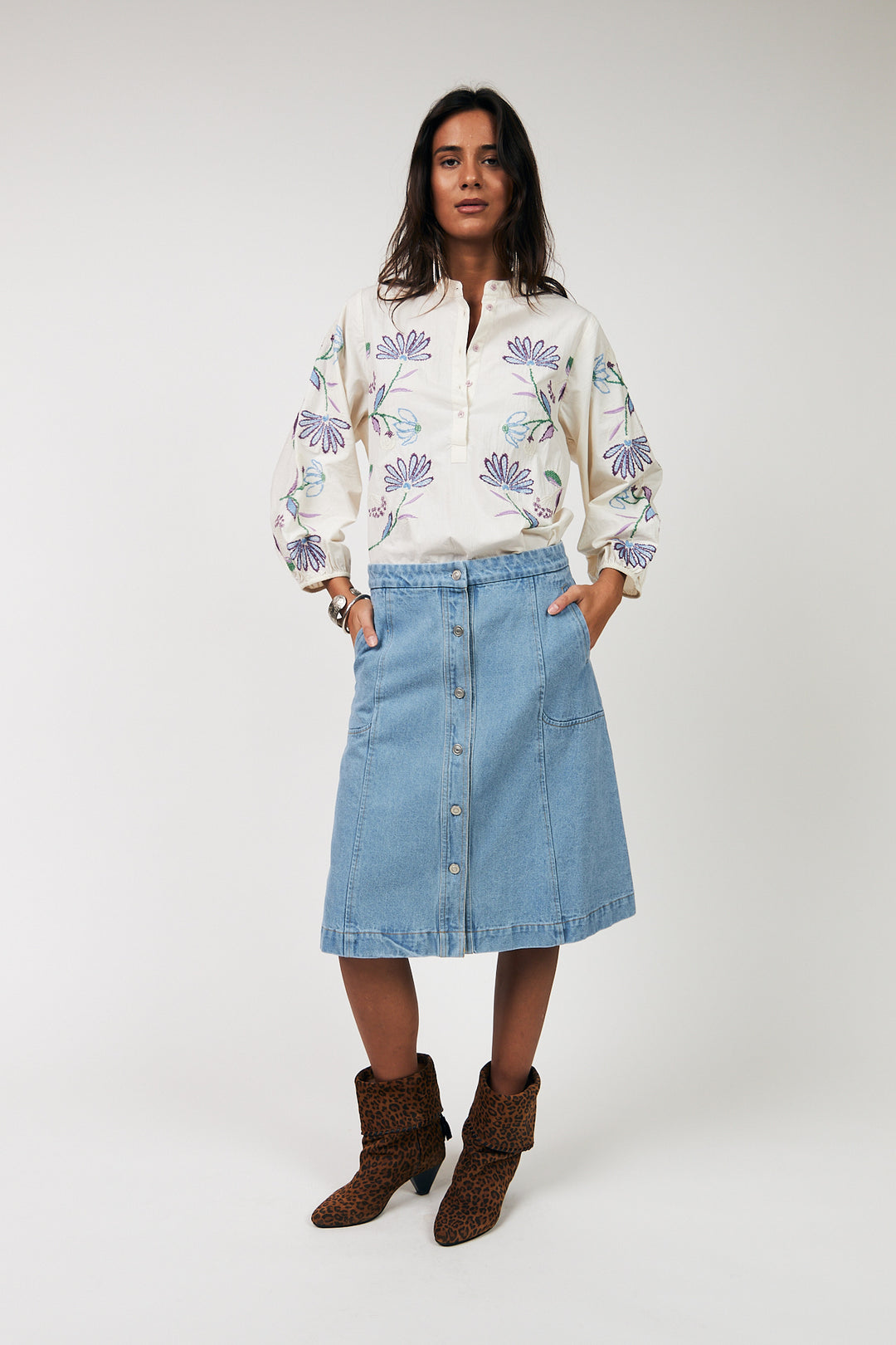 Lollys Laundry | Faith  Blouse3/4 sleeve I Creme - Dutch Hideout