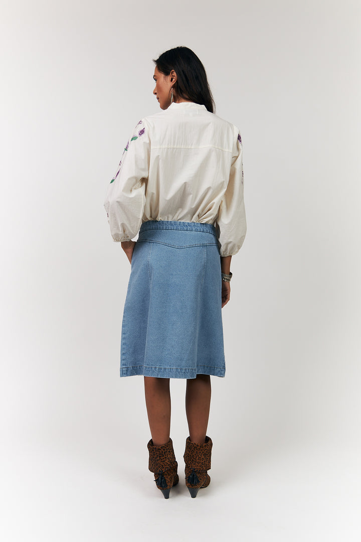 Lollys Laundry | Faith  Blouse3/4 sleeve I Creme - Dutch Hideout
