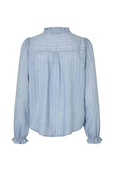 Lollys Laundry I Ariel shirt long sleeve I Light Blue - Dutch Hideout