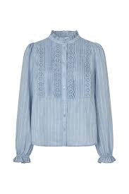 Lollys Laundry I Ariel shirt long sleeve I Light Blue - Dutch Hideout