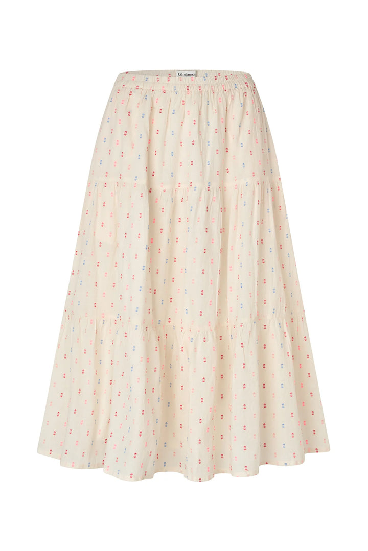 Lollys Laundry I Morning MIDI Skirt I Crème - Dutch Hideout
