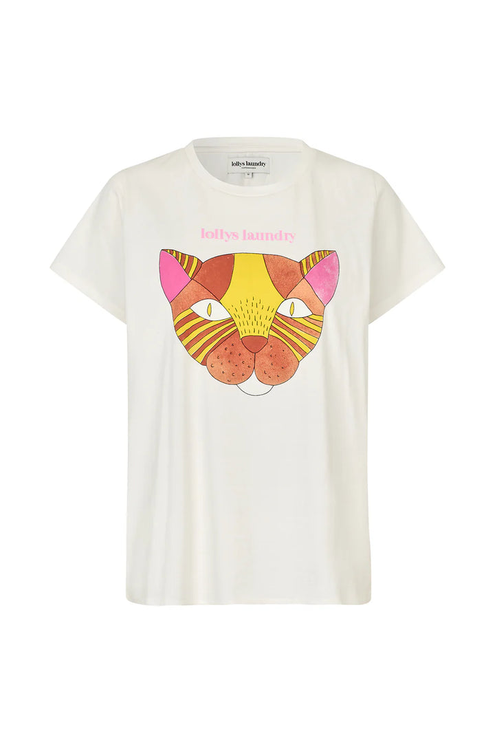 Lollys Laundry I Roma Cat Tee I White - Dutch Hideout
