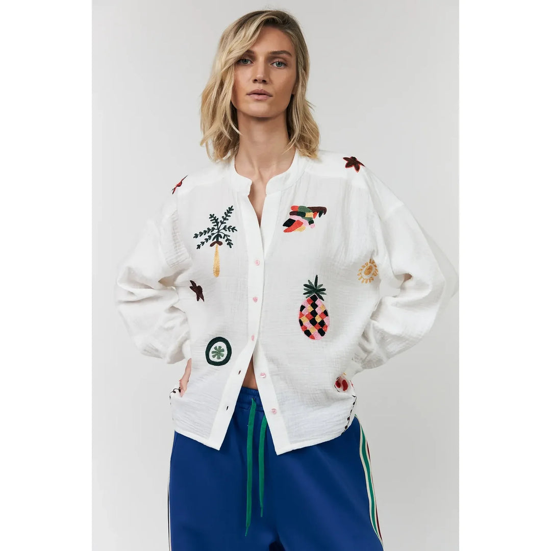 Lollys Laundry I Scottie Shirt I Creme - Dutch Hideout