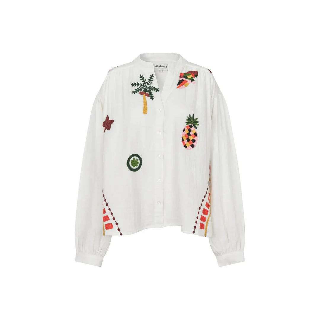 Lollys Laundry I Scottie Shirt I Creme - Dutch Hideout