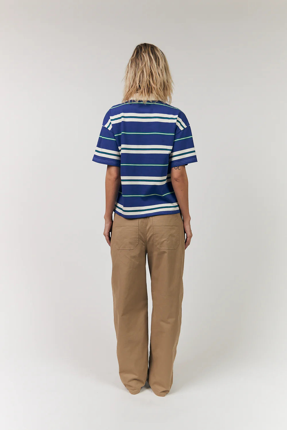 Lollys Laundry I Ulma Polo Tee I 20 Blue - Dutch Hideout
