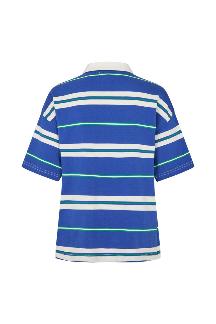 Lollys Laundry I Ulma Polo Tee I 20 Blue - Dutch Hideout