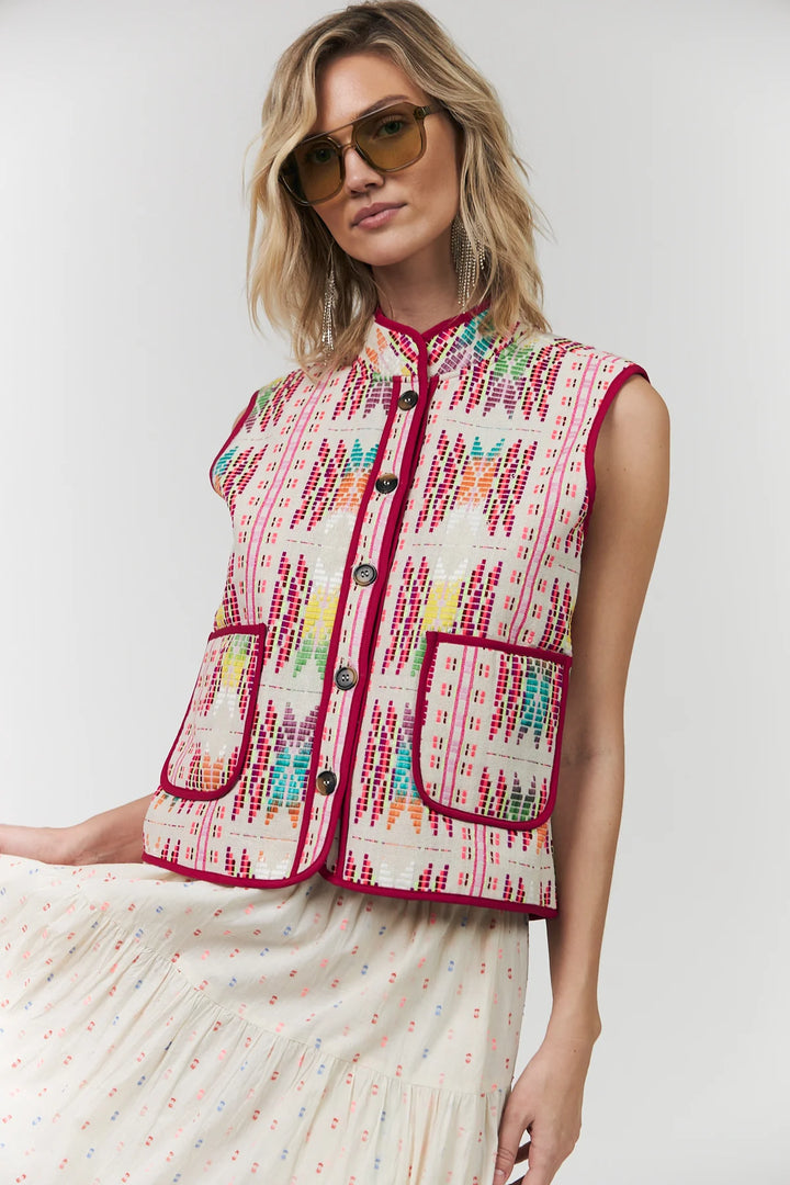 Lollys Laundry I Cairo QuiltedVest I 51 Pink - Dutch Hideout