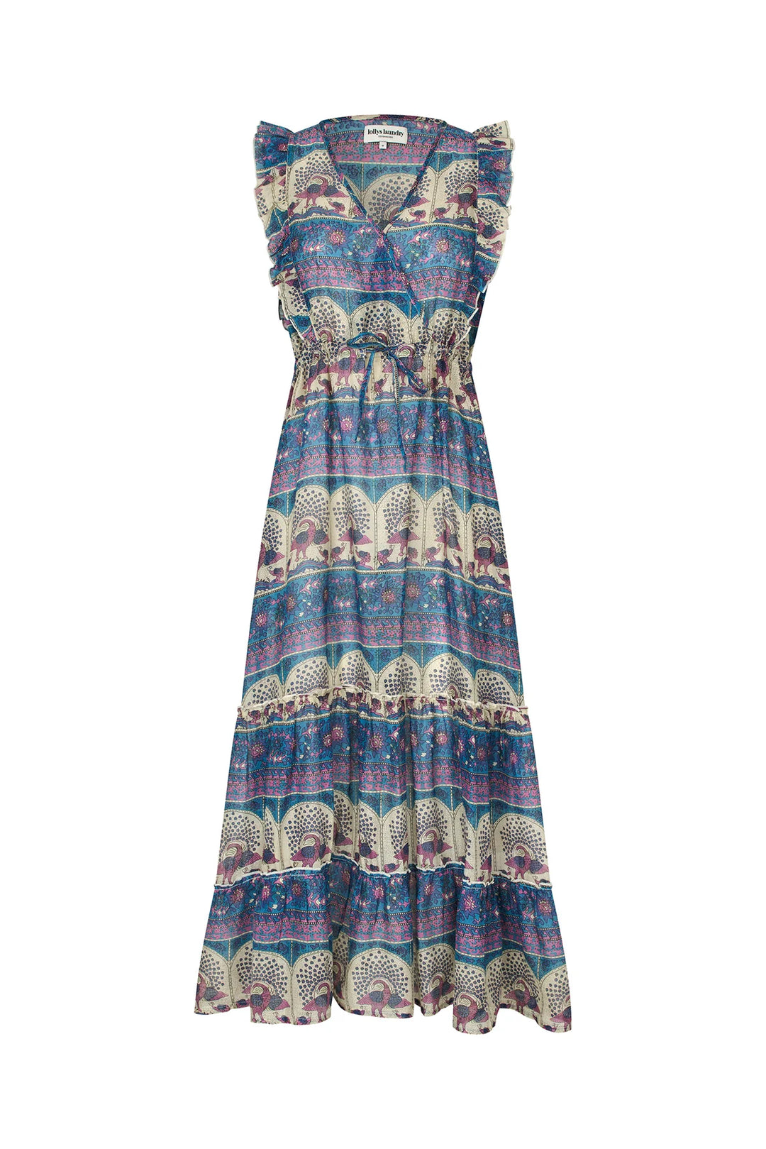 Lollys Laundry I Samo Midi Dress I 20 Blue - Dutch Hideout