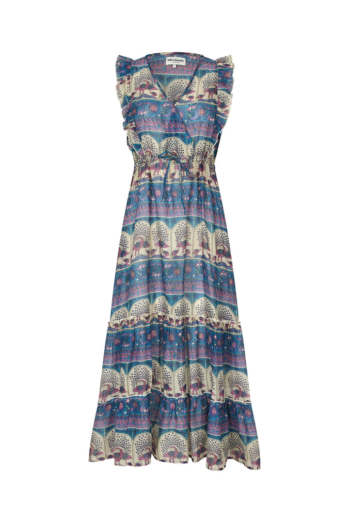 Lollys Laundry I Samo Midi Dress I 20 Blue - Dutch Hideout