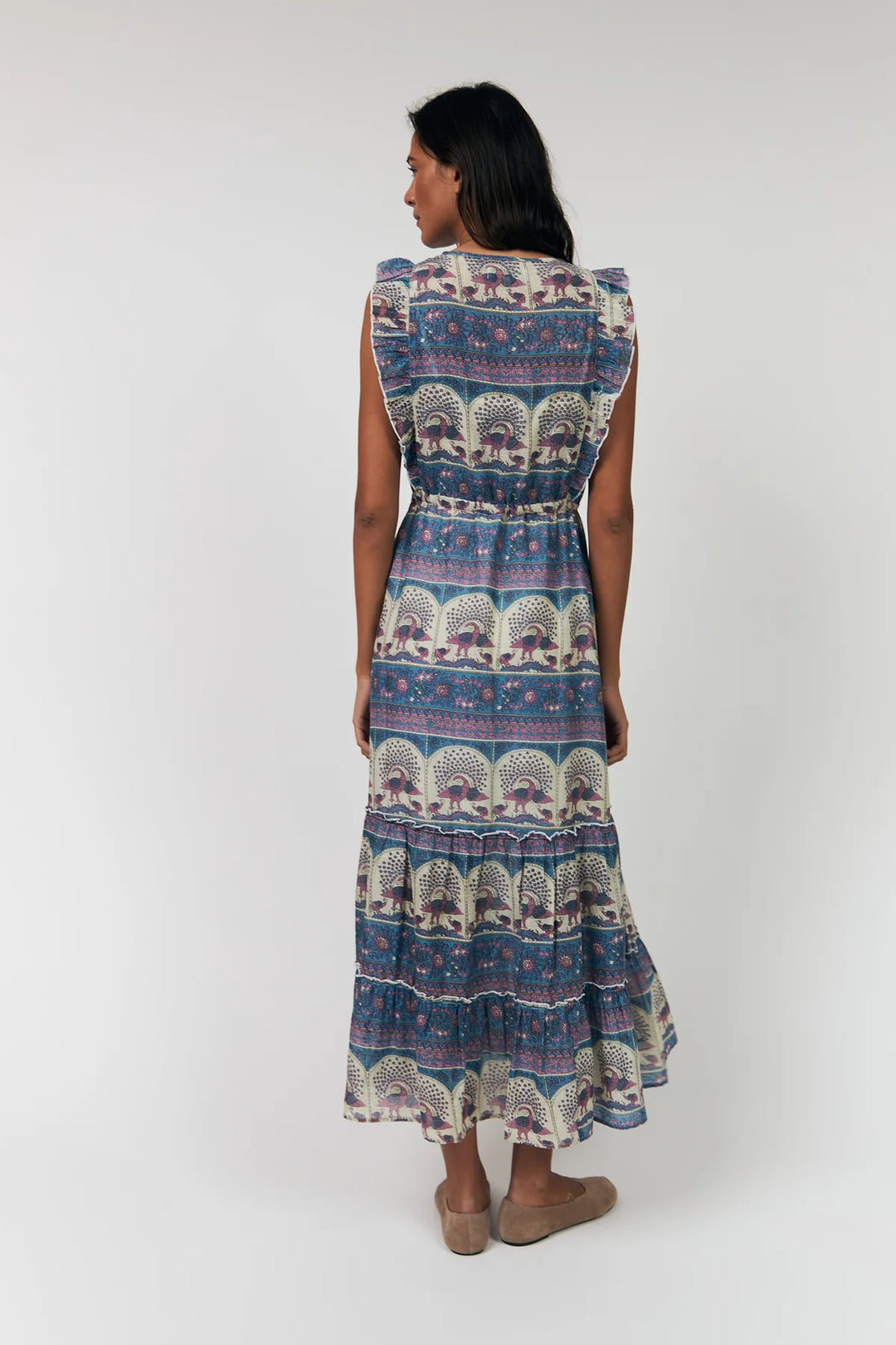 Lollys Laundry I Samo Midi Dress I 20 Blue - Dutch Hideout
