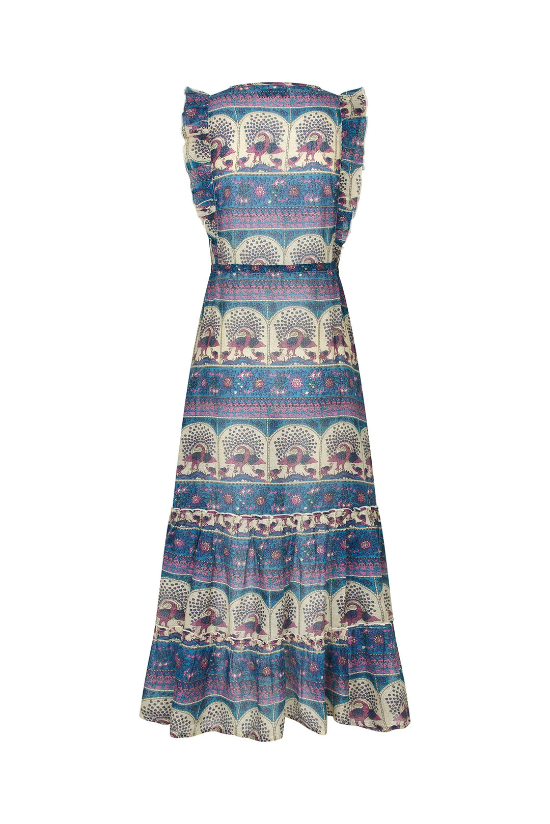 Lollys Laundry I Samo Midi Dress I 20 Blue - Dutch Hideout