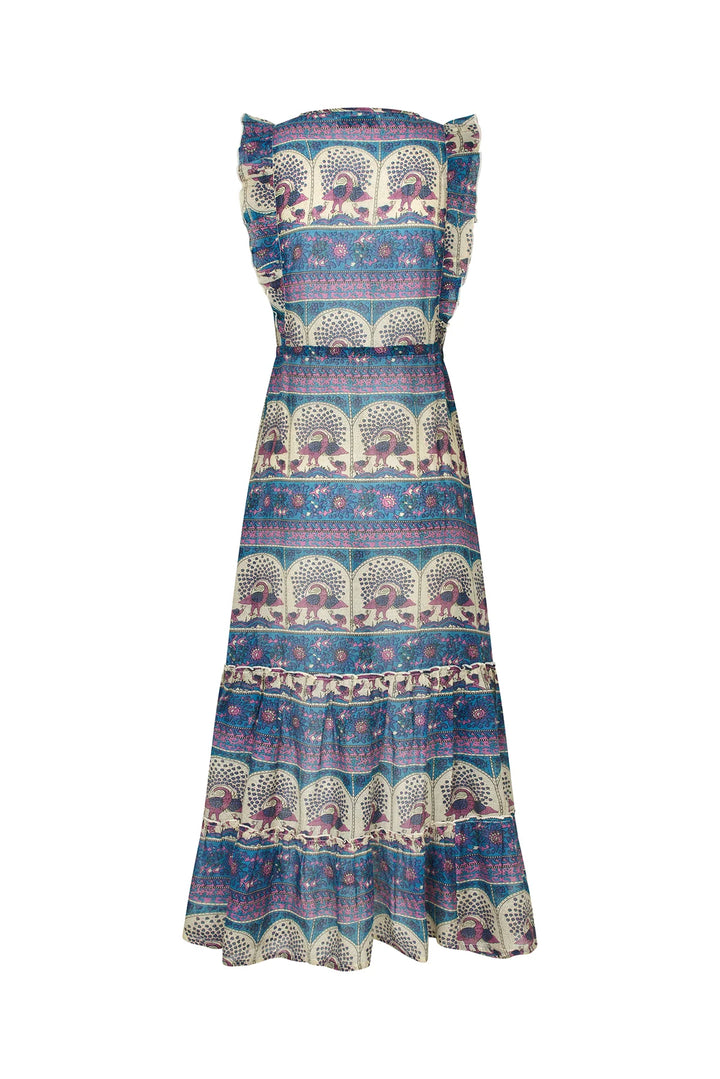 Lollys Laundry I Samo Midi Dress I 20 Blue - Dutch Hideout