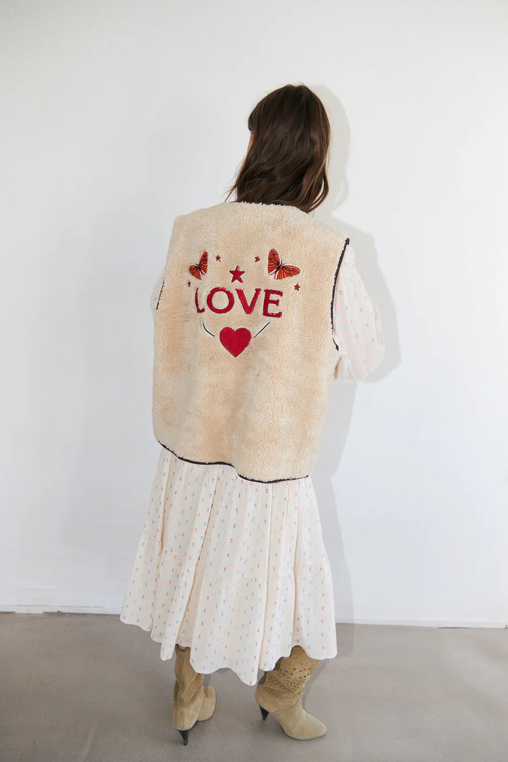 Lollys Laundry I Jace Love Vest I Beige - Dutch Hideout