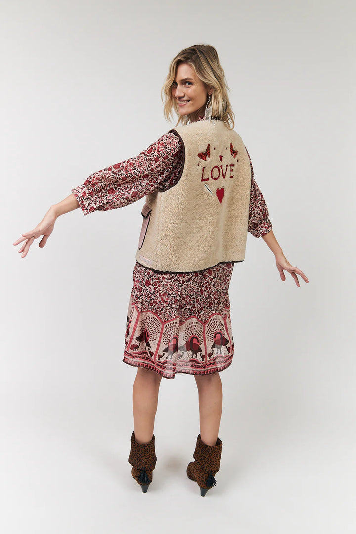 Lollys Laundry I Jace Love Vest I Beige - Dutch Hideout