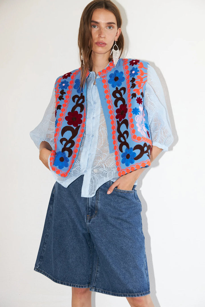 Lollys Laundry I Bin Vest I 20 Blue - Dutch Hideout