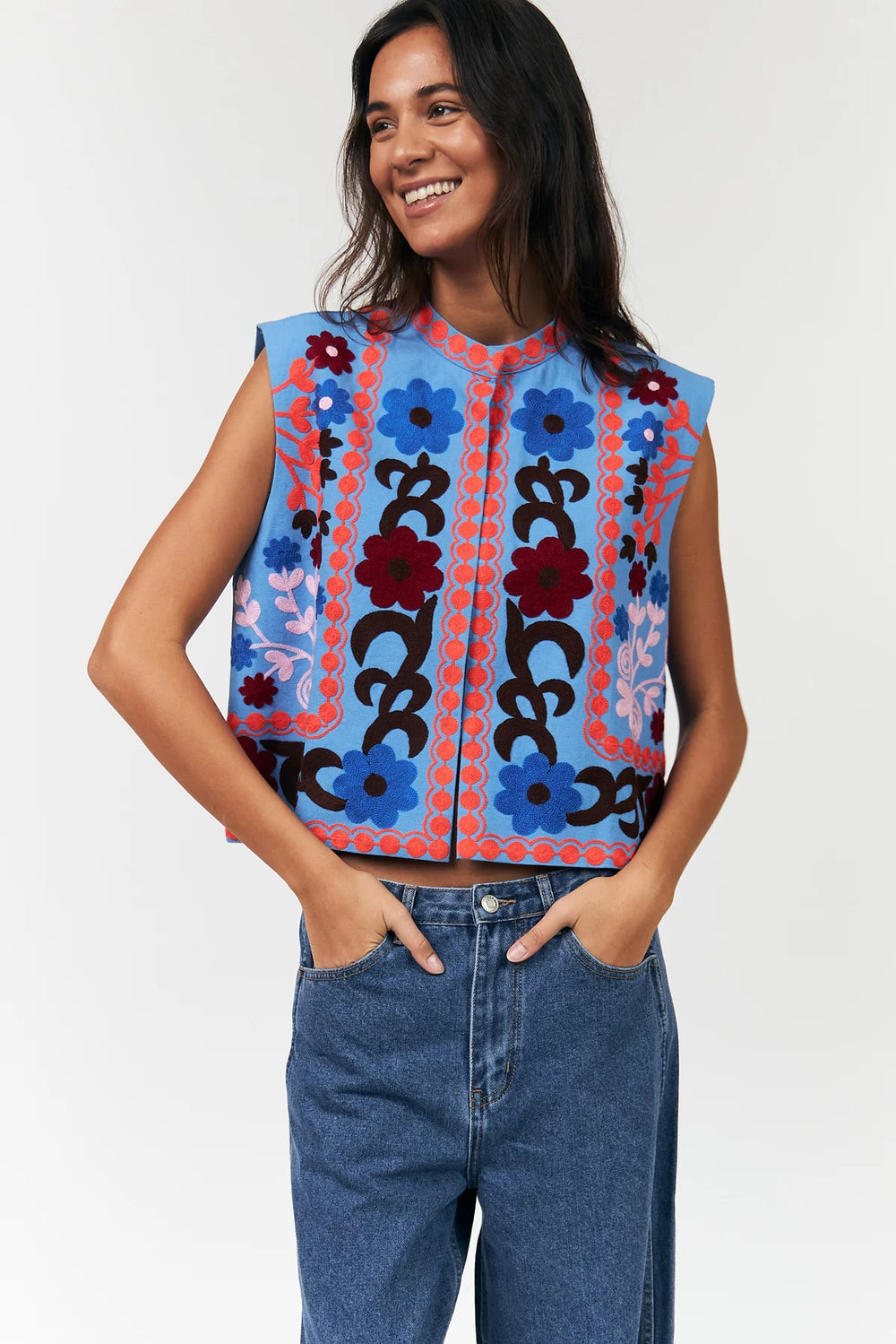 Lollys Laundry I Bin Vest I 20 Blue - Dutch Hideout